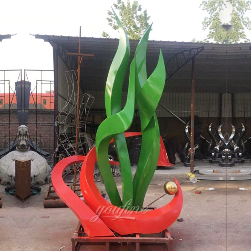 outdoor large stainless steel sculptures